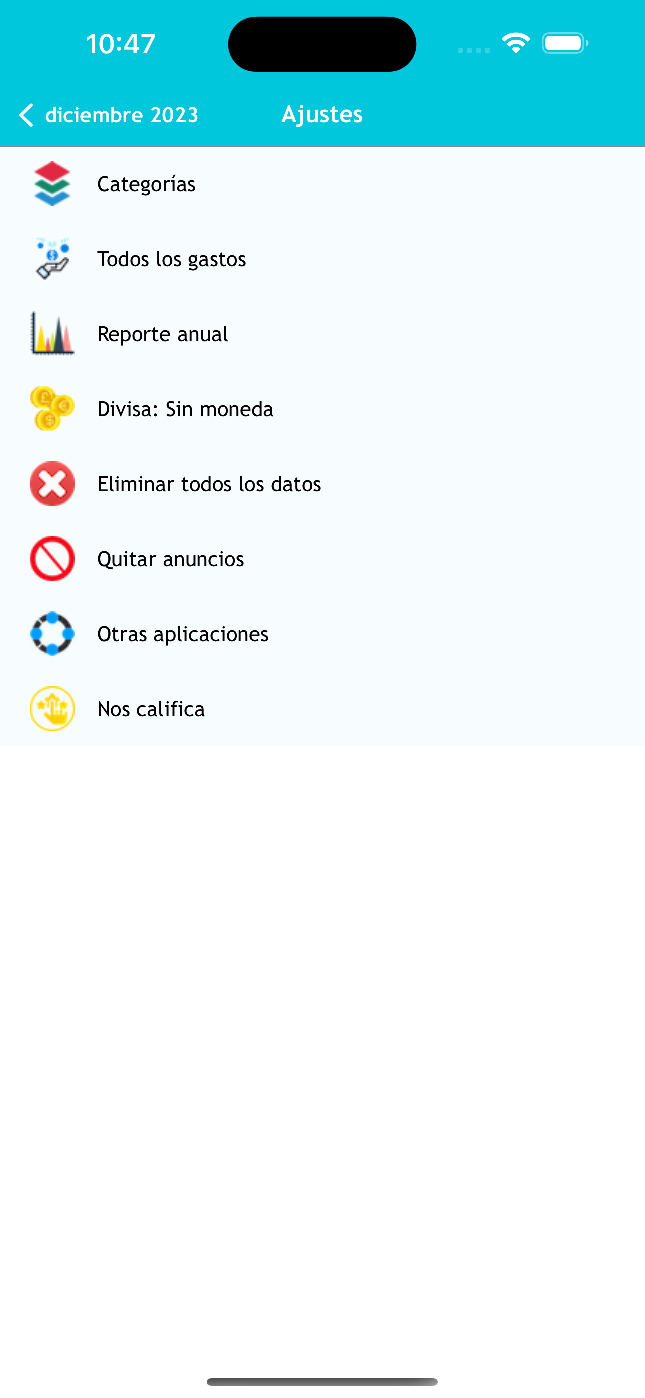Gastos: Gestión de gastos