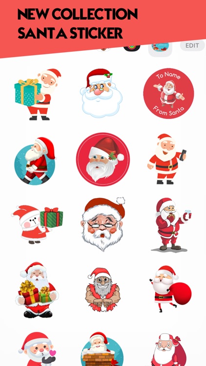 Santa Animated Stickers 2023