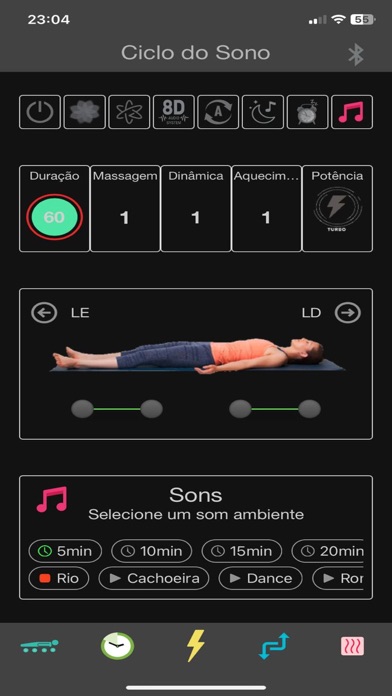 Ciclo do Sono BTvibro Screenshot