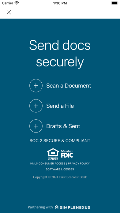 First Seacoast Bank Mortgage Screenshot