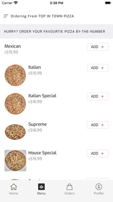 Top in Town Pizza Screenshot