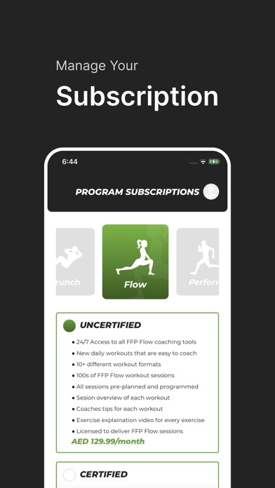 FFP Fitness Screenshot