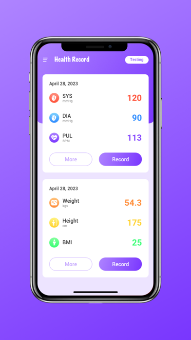 Health Record - Body Blood Screenshot