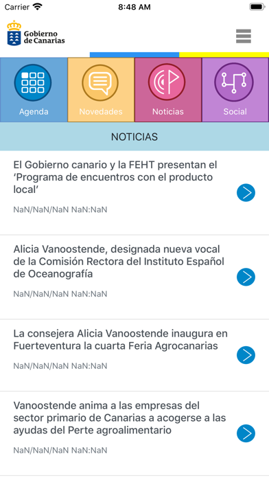 App AgriGobCan Screenshot