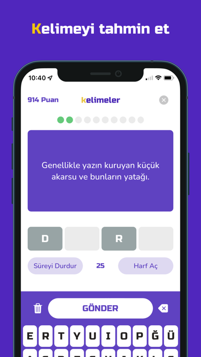 Kelimeler - Kelime Bulmaca Screenshot