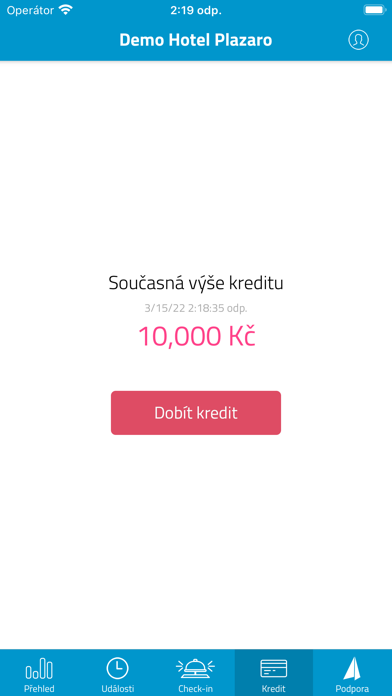 Plazaro – hotelový systém Screenshot