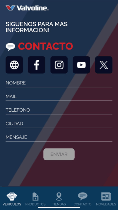 Valvoline Argentina Screenshot