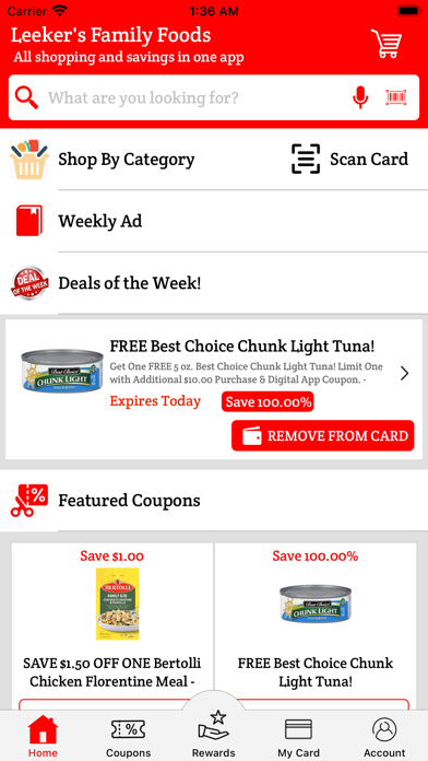 Leeker's Family Foods Screenshot