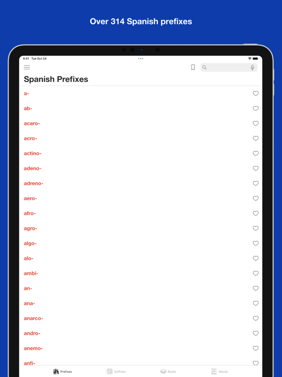 Screenshot #4 pour Spanish Word Parts