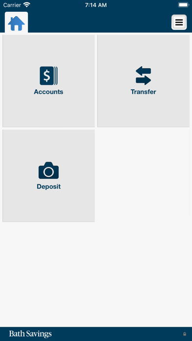 Bath Savings Business Banking Screenshot