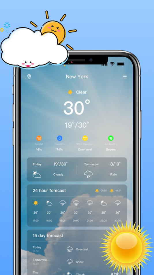 #1. Daily Weather - 15 days (iOS) 게시자: Starrhyme Technology