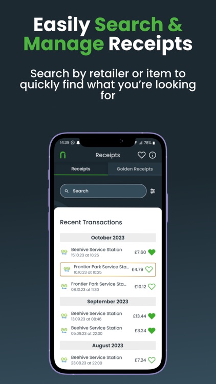 NOUMI - Digital Receipts