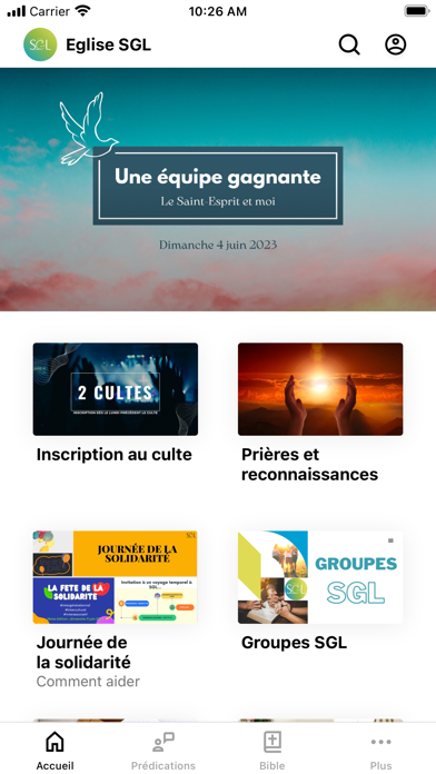 Église SGL Screenshot