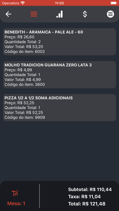Comanda Garçom Yunes Phone Screenshot