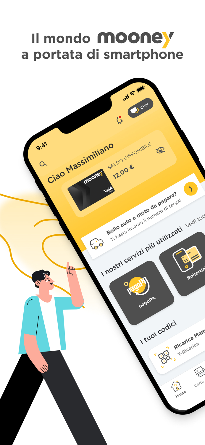 Mooney App pagamenti digitali