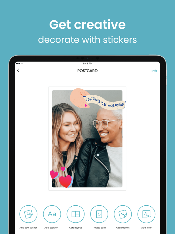 TouchNote Custom Cards & Gifts iPad screenshot 8 - Photo & Video app