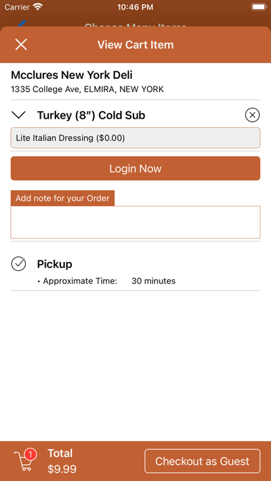 McClure's NY Deli Screenshot