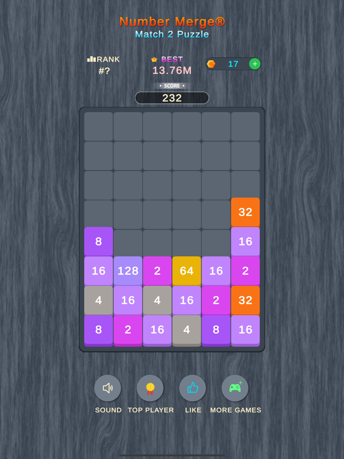Number Merge® Match 2 Puzzle