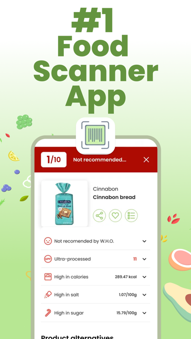 Healthy Food Scanner - GoCoCoのおすすめ画像1