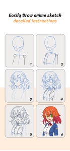 Learn How to Draw Anime Sketch screenshot #4 for iPhone