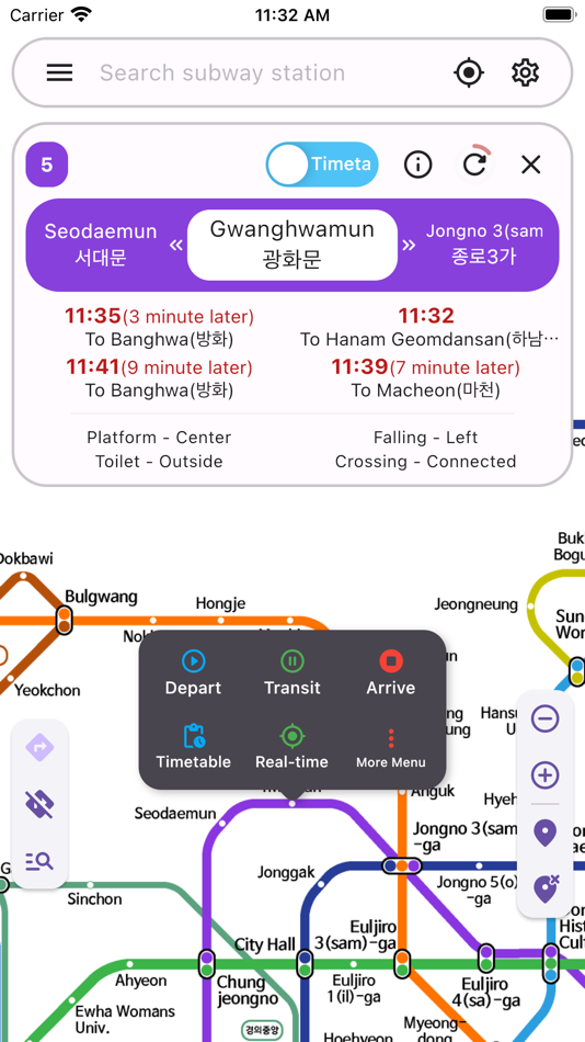#4. One Subway (iOS) 由: Jeongwook Lee