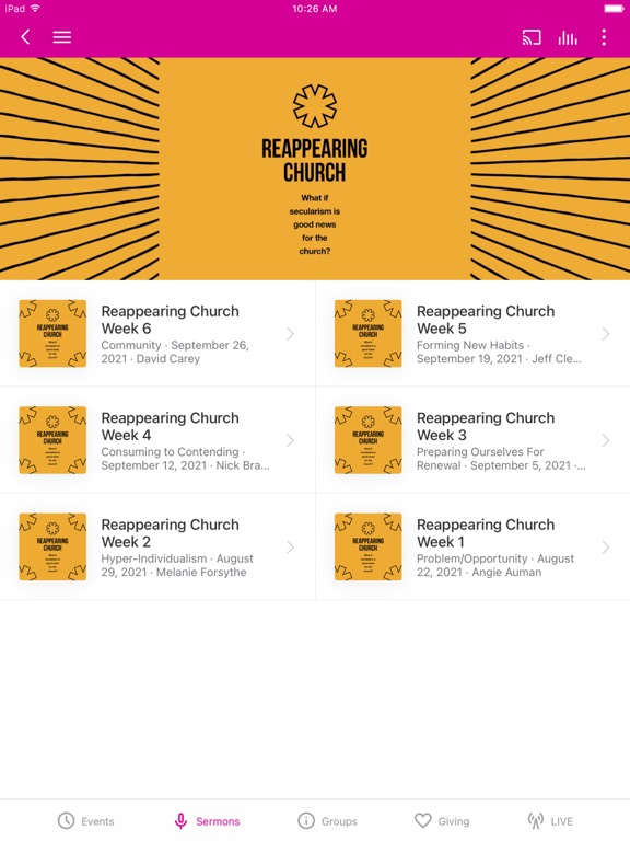 Screenshot #6 pour LIFE church app