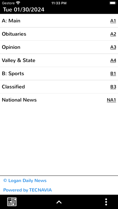 Logan Daily News eEdition Screenshot