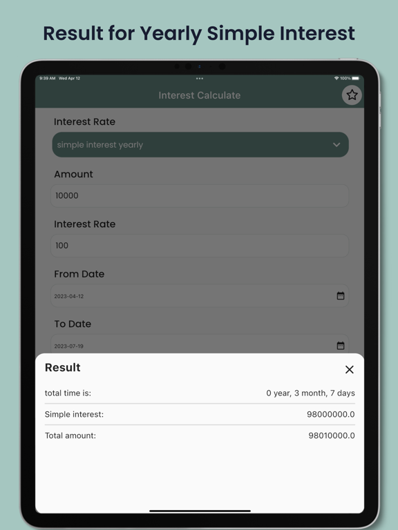 Screenshot #6 pour Compound Interest Calculators