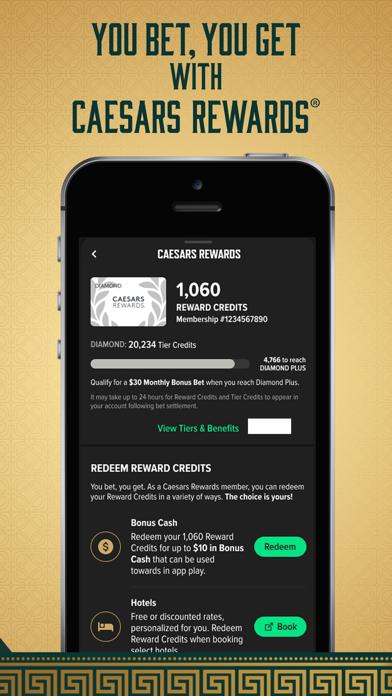 Caesars Sportsbook Nevada Screenshot