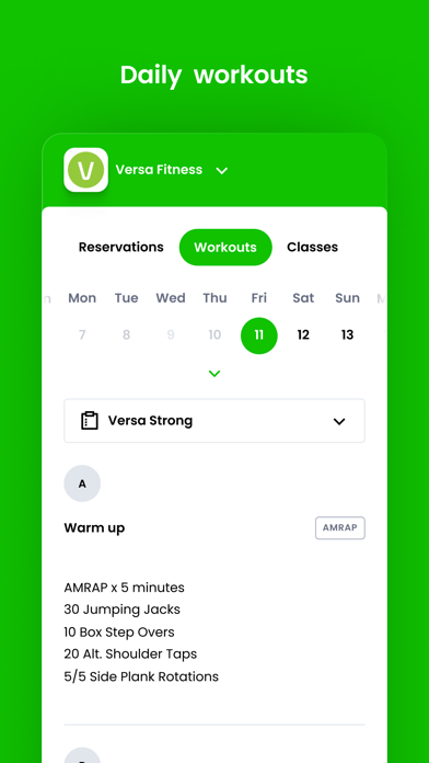 Versa Training Screenshot