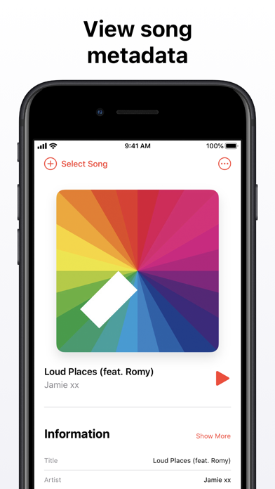 Screenshot #1 pour Music Info — Song Metadata