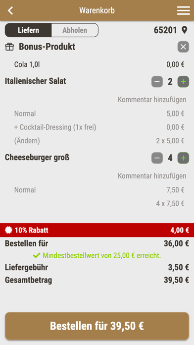 Imbiss & Pizzeria Kosta Screenshot