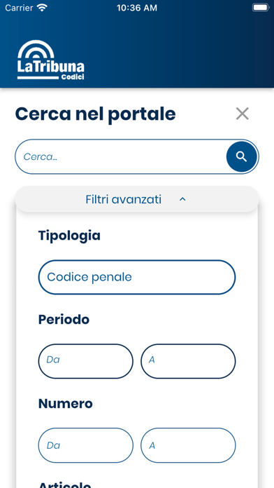 TribunaCodici Screenshot