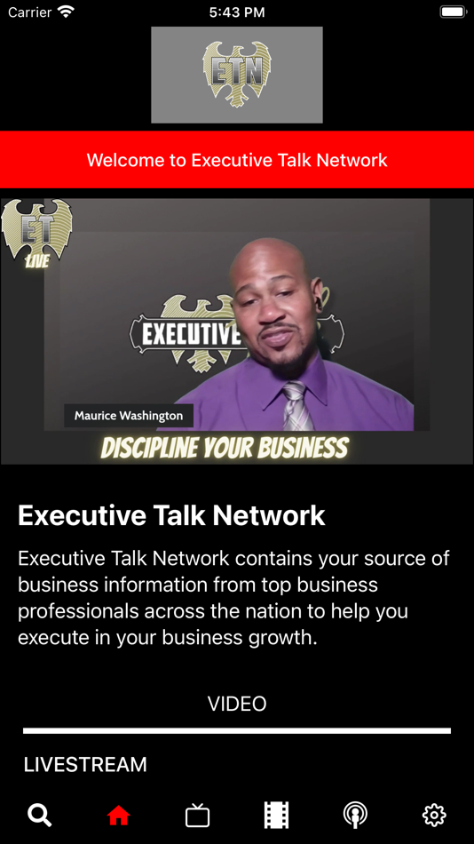 #1. Executive Talk Network (iOS) Podle: TvStartup Inc.