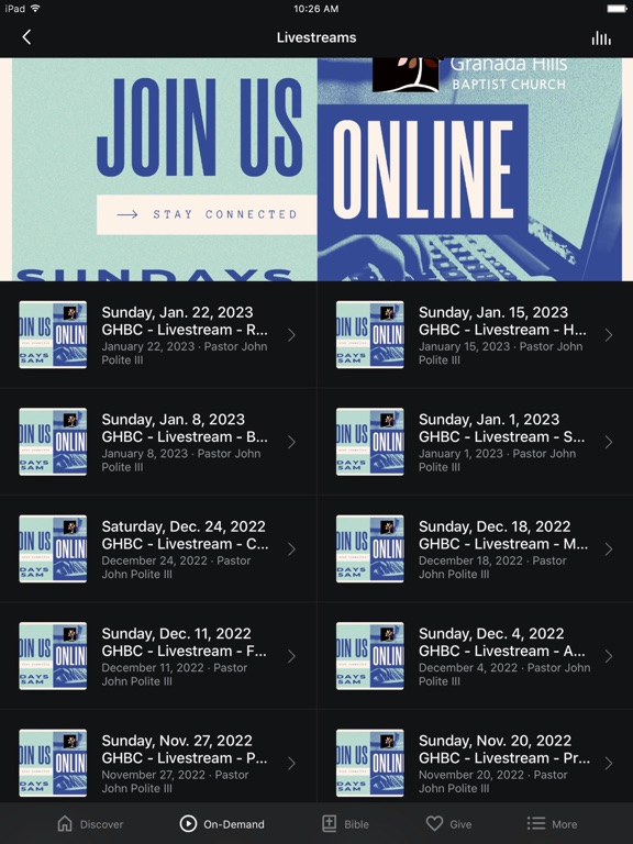 Screenshot #5 pour Granada Hills Baptist Church