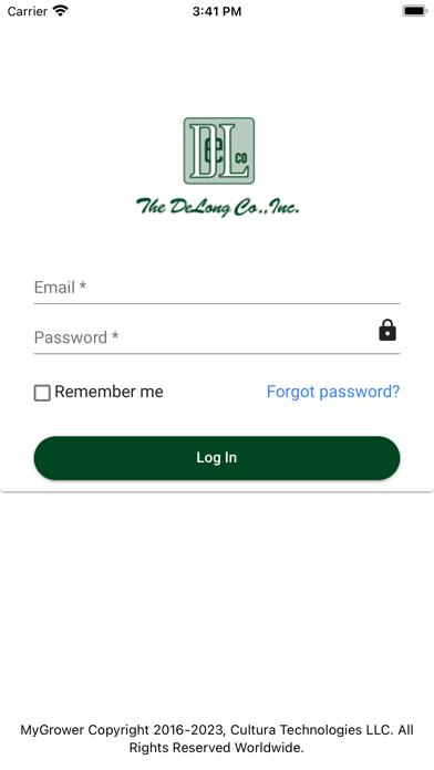 The DeLong Co., Inc. Grain Screenshot