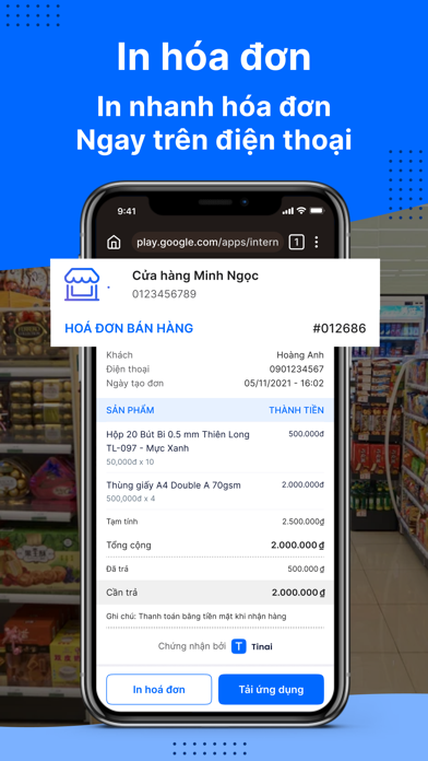 Tinai: Quản lý bán hàng Screenshot