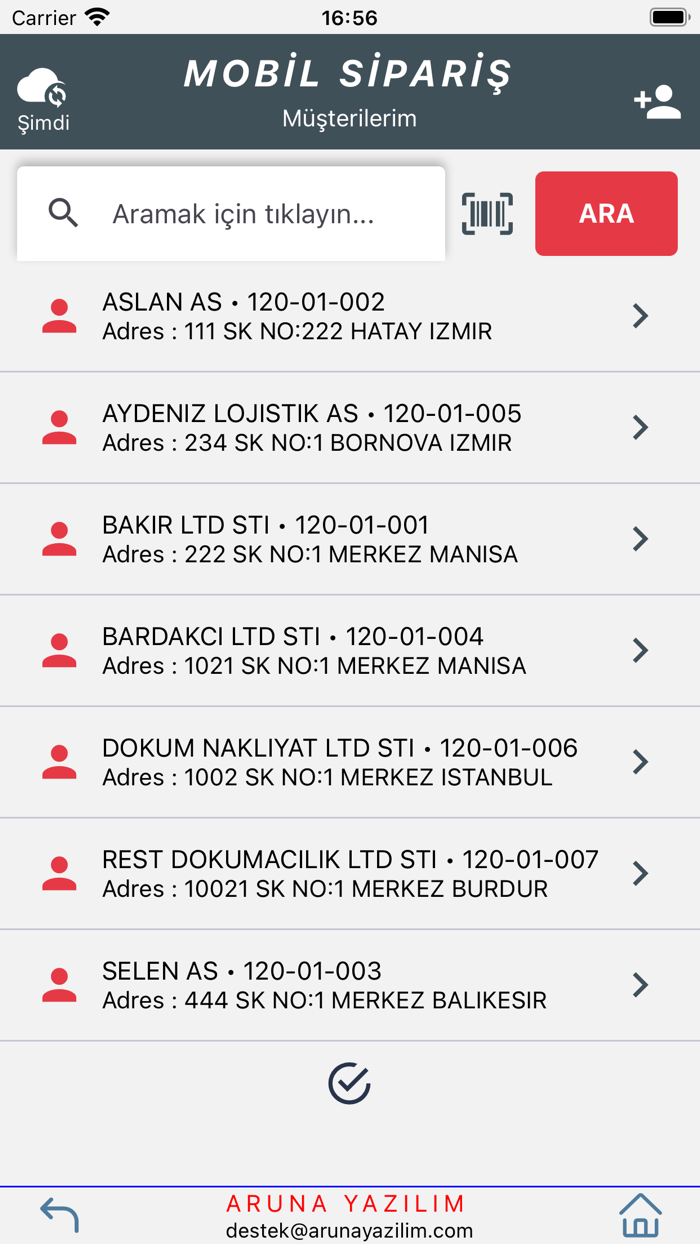 Aruna Mobil Sipariş