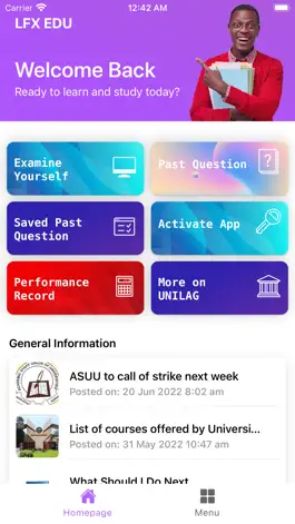 Game screenshot UNILAG POST UTME Q&A - LFX mod apk