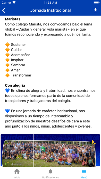 Colegio Marista Santa María Screenshot