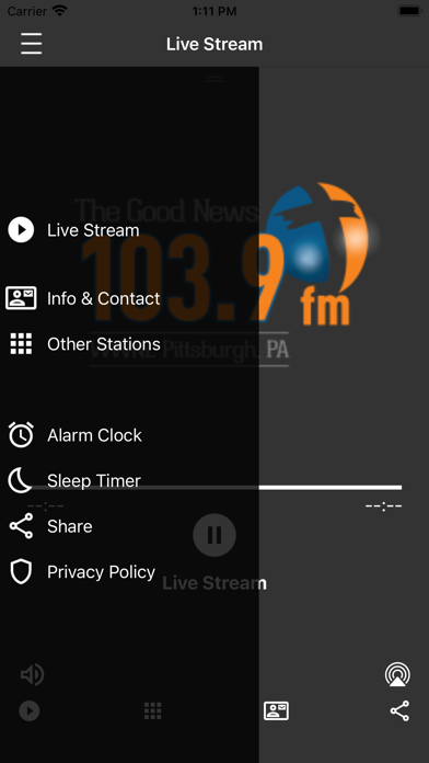 WWNL FM 103.9 Screenshot