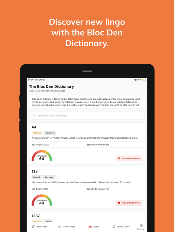 Bloc Den iPad screenshot 5 - Games app
