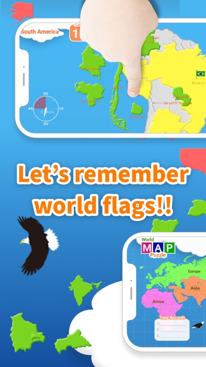 World Map Puzzle 168 Countries