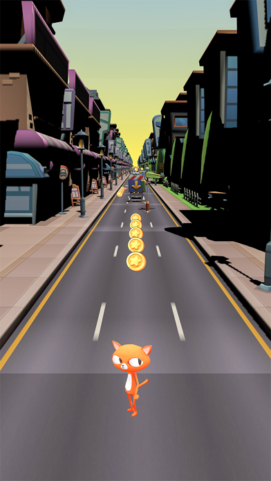 Endless Cat Runner Games 3D Screenshot