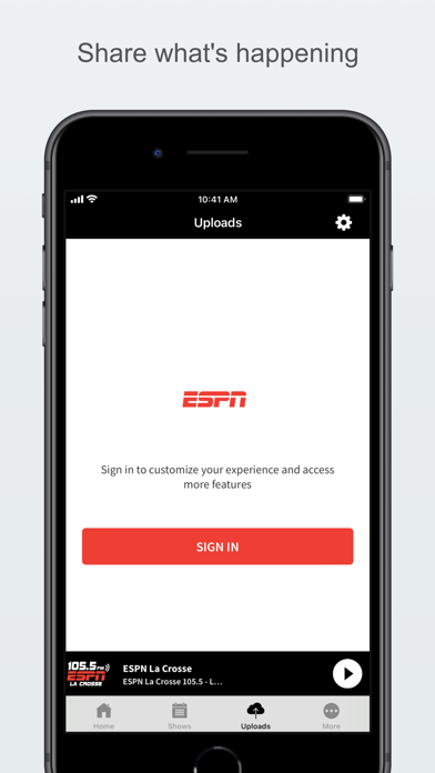 ESPN La Crosse 105.5 Screenshot