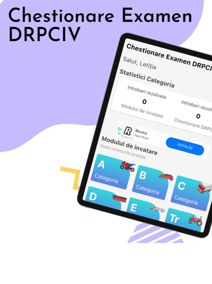 Chestionare Auto Examen DRPCIV