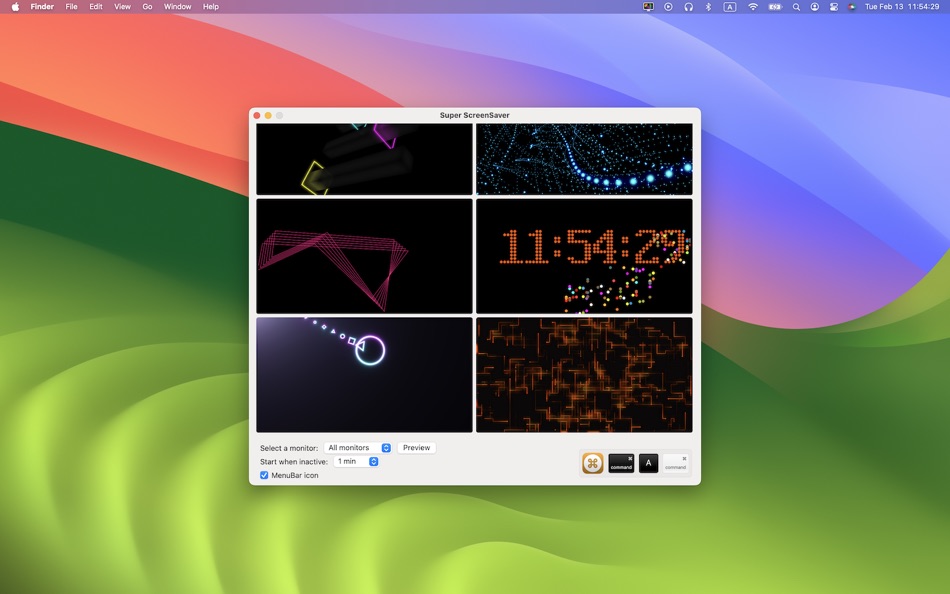 #5. SuperScreenSaver (macOS) 由: 栋梁 周