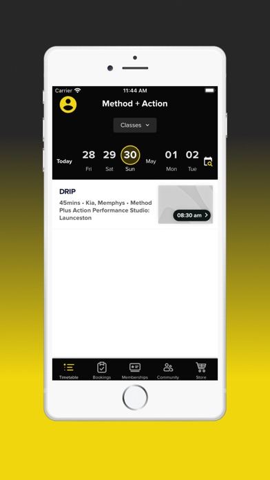 Method Plus Action: Bookings Screenshot