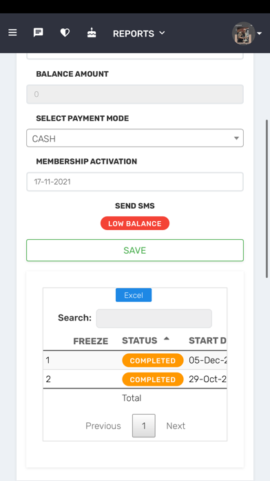 GYMeDIARY - Software App Screenshot
