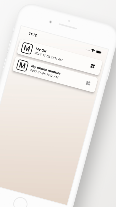 QR Quick - Wallet for QR codes Screenshot